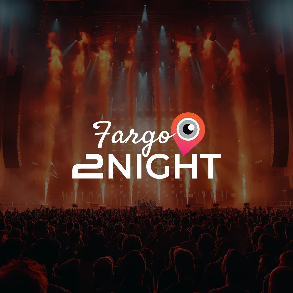 Live concert event with Fargo 2Night logo